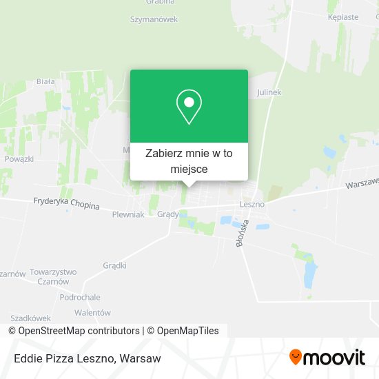 Mapa Eddie Pizza Leszno