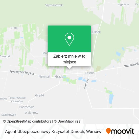 Mapa Agent Ubezpieczeniowy Krzysztof Dmoch