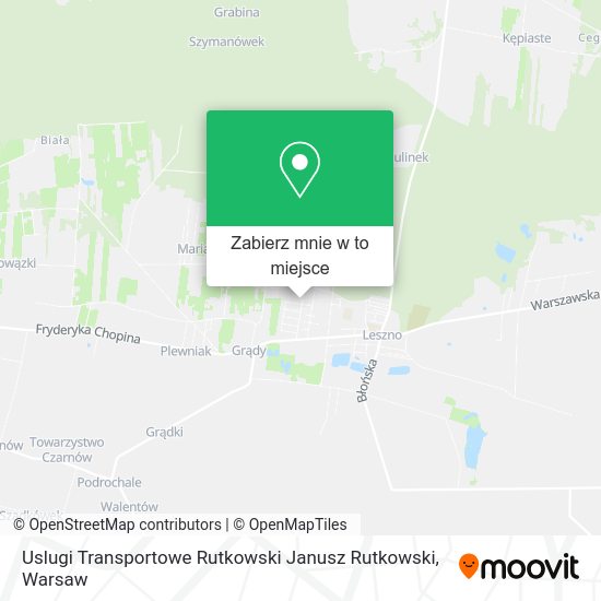 Mapa Uslugi Transportowe Rutkowski Janusz Rutkowski