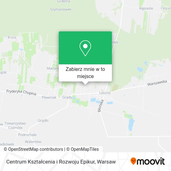 Mapa Centrum Kształcenia i Rozwoju Epikur