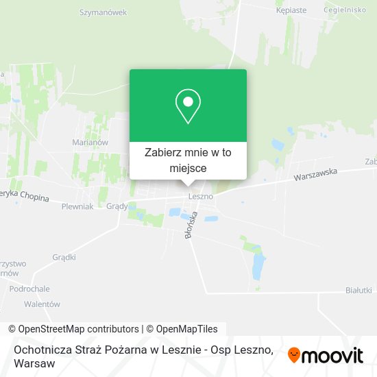 Mapa Ochotnicza Straż Pożarna w Lesznie - Osp Leszno