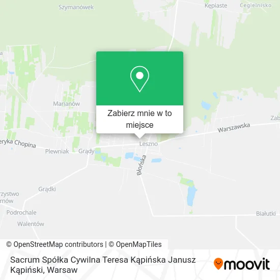 Mapa Sacrum Spółka Cywilna Teresa Kąpińska Janusz Kąpiński
