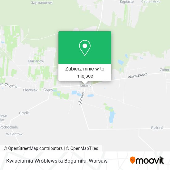 Mapa Kwiaciarnia Wróblewska Bogumiła