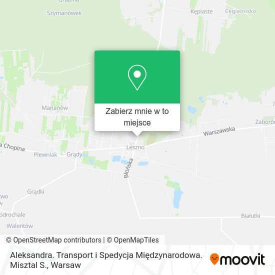 Mapa Aleksandra. Transport i Spedycja Międzynarodowa. Misztal S.