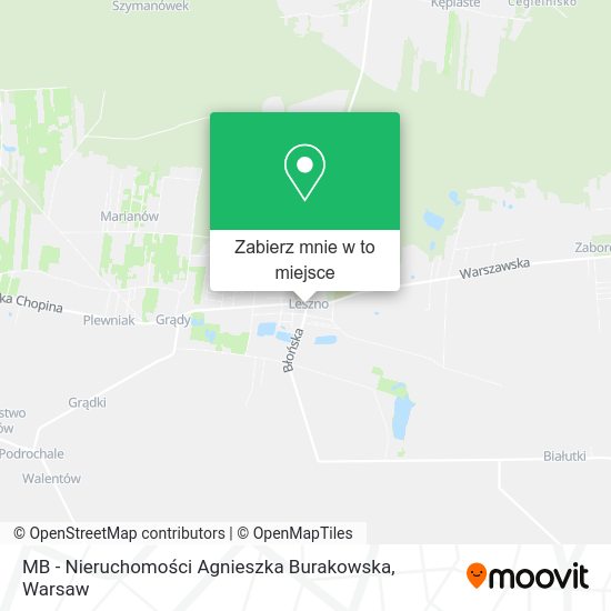 Mapa MB - Nieruchomości Agnieszka Burakowska