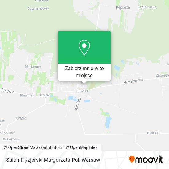 Mapa Salon Fryzjerski Małgorzata Pol