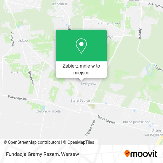Mapa Fundacja Gramy Razem