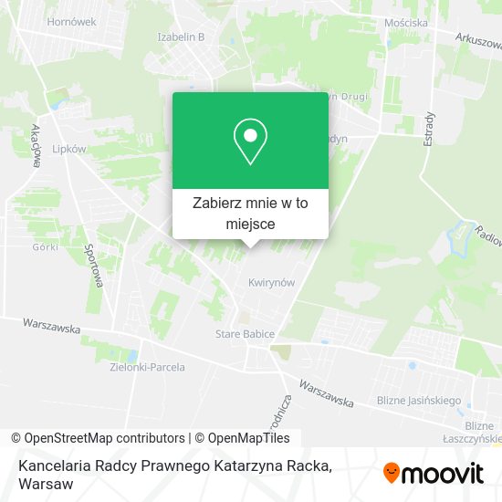 Mapa Kancelaria Radcy Prawnego Katarzyna Racka