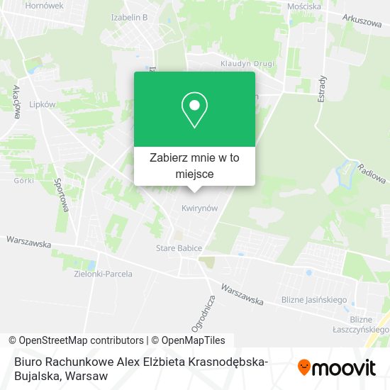 Mapa Biuro Rachunkowe Alex Elżbieta Krasnodębska-Bujalska