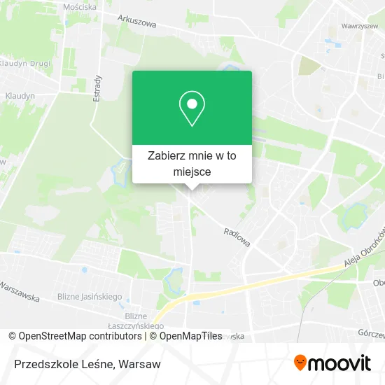 Mapa Przedszkole Leśne
