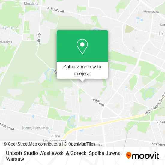 Mapa Unisoft Studio Wasilewski & Gorecki Spolka Jawna