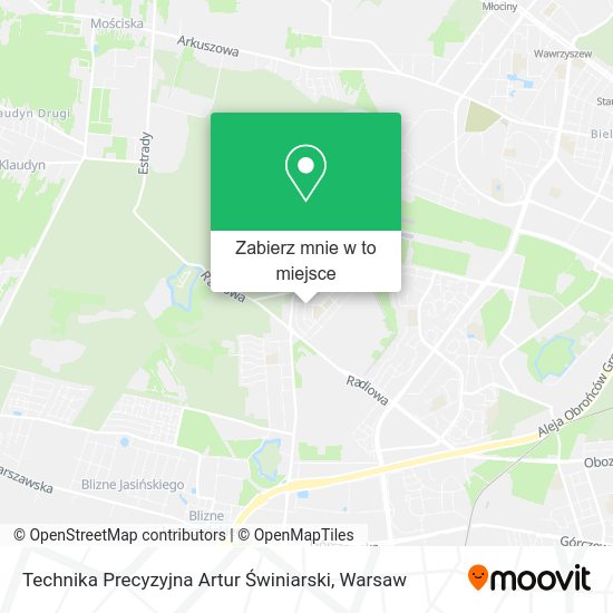 Mapa Technika Precyzyjna Artur Świniarski