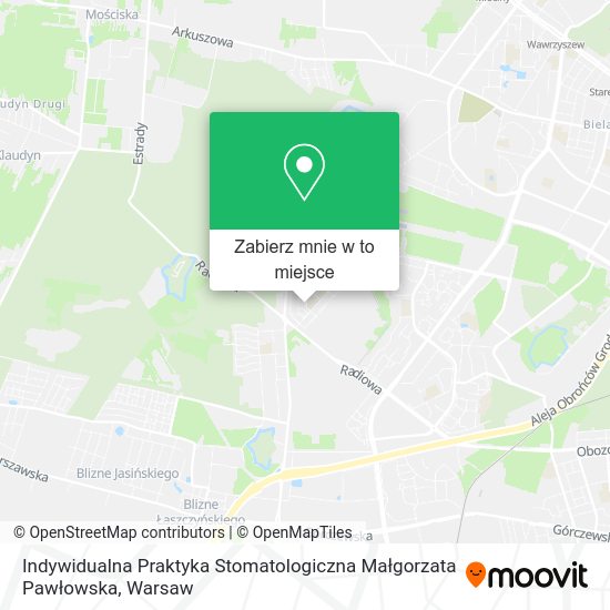 Mapa Indywidualna Praktyka Stomatologiczna Małgorzata Pawłowska