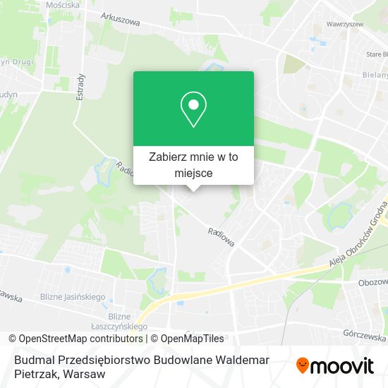 Mapa Budmal Przedsiębiorstwo Budowlane Waldemar Pietrzak