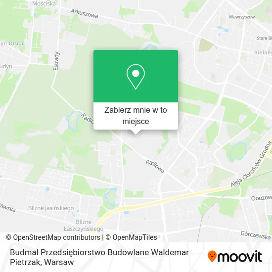 Mapa Budmal Przedsiębiorstwo Budowlane Waldemar Pietrzak