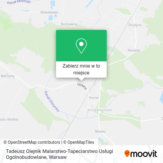 Mapa Tadeusz Olejnik Malarstwo-Tapeciarstwo Usługi Ogólnobudowlane