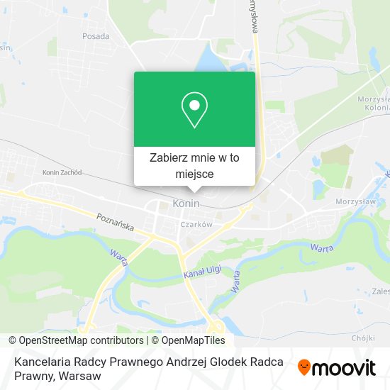 Mapa Kancelaria Radcy Prawnego Andrzej Glodek Radca Prawny