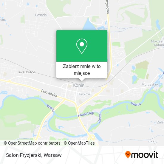 Mapa Salon Fryzjerski