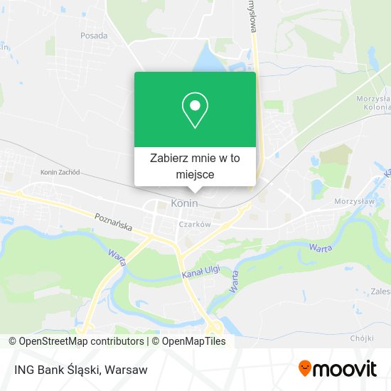 Mapa ING Bank Śląski