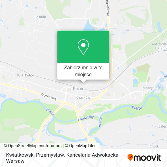 Mapa Kwiatkowski Przemysław. Kancelaria Adwokacka