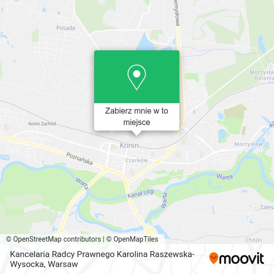 Mapa Kancelaria Radcy Prawnego Karolina Raszewska-Wysocka