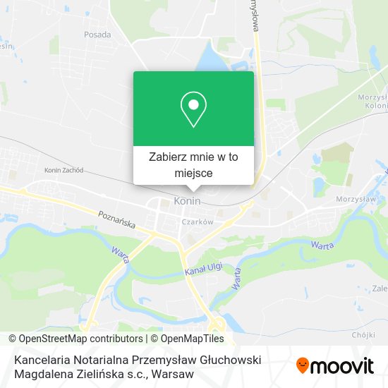 Mapa Kancelaria Notarialna Przemysław Głuchowski Magdalena Zielińska s.c.