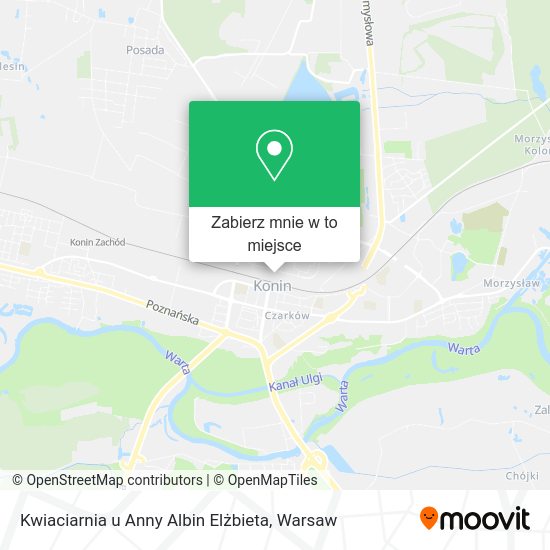 Mapa Kwiaciarnia u Anny Albin Elżbieta