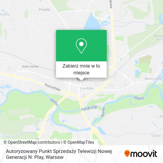 Mapa Autoryzowany Punkt Sprzedaży Telewizji Nowej Generacji N: Play