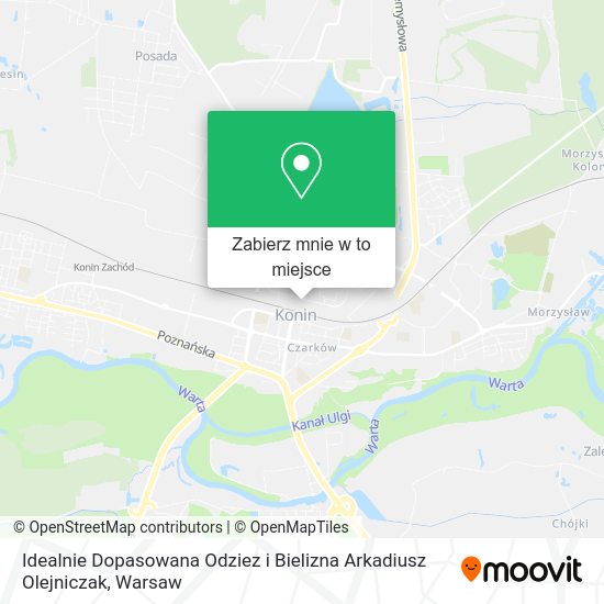 Mapa Idealnie Dopasowana Odziez i Bielizna Arkadiusz Olejniczak