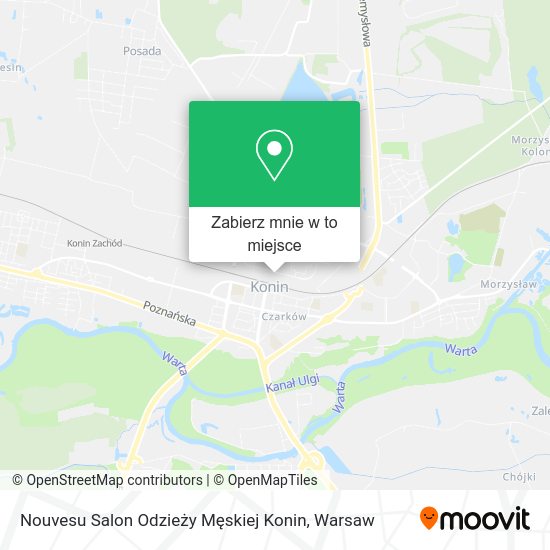 Mapa Nouvesu Salon Odzieży Męskiej Konin