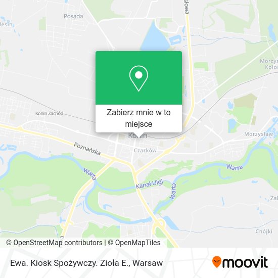 Mapa Ewa. Kiosk Spożywczy. Zioła E.