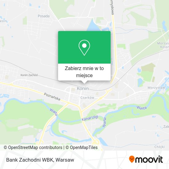 Mapa Bank Zachodni WBK