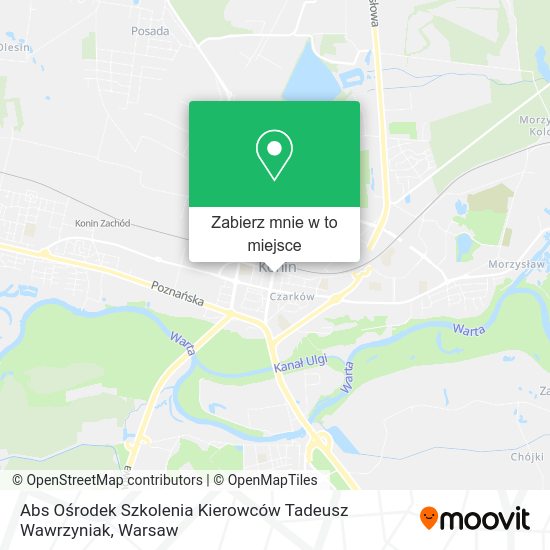 Mapa Abs Ośrodek Szkolenia Kierowców Tadeusz Wawrzyniak