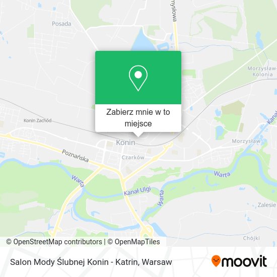 Mapa Salon Mody Ślubnej Konin - Katrin