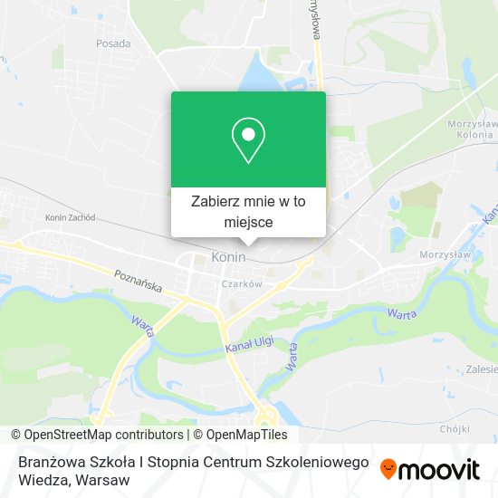 Mapa Branżowa Szkoła I Stopnia Centrum Szkoleniowego Wiedza