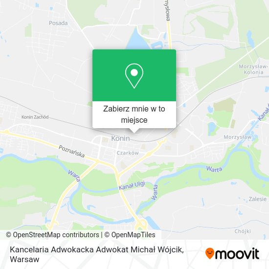 Mapa Kancelaria Adwokacka Adwokat Michał Wójcik