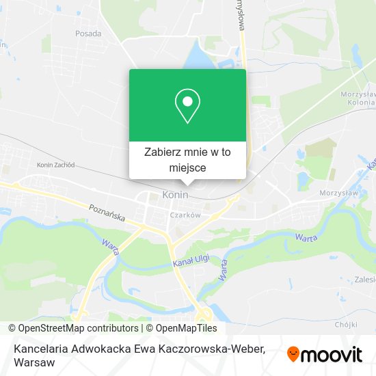 Mapa Kancelaria Adwokacka Ewa Kaczorowska-Weber