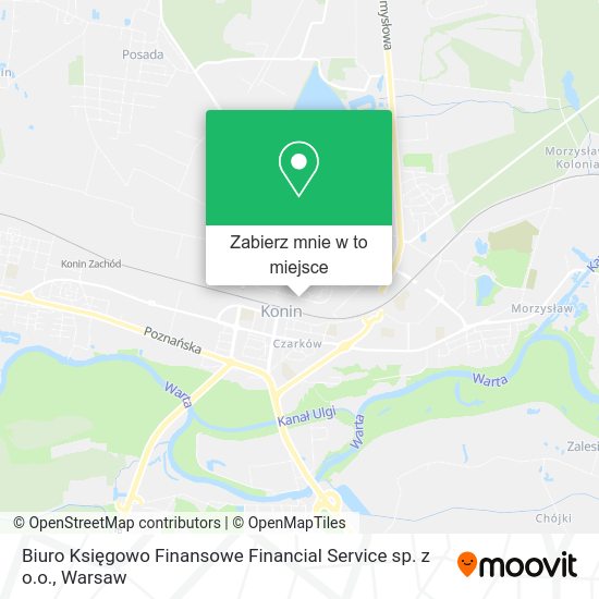 Mapa Biuro Księgowo Finansowe Financial Service sp. z o.o.