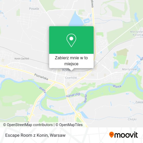 Mapa Escape Room z Konin