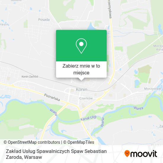 Mapa Zakład Usług Spawalniczych Spaw Sebastian Zaroda