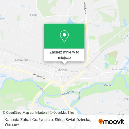 Mapa Kapusta Zofia i Grażyna s.c. Sklep Świat Dziecka