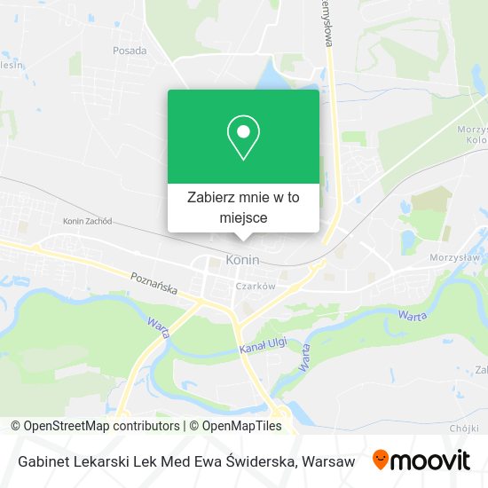 Mapa Gabinet Lekarski Lek Med Ewa Świderska