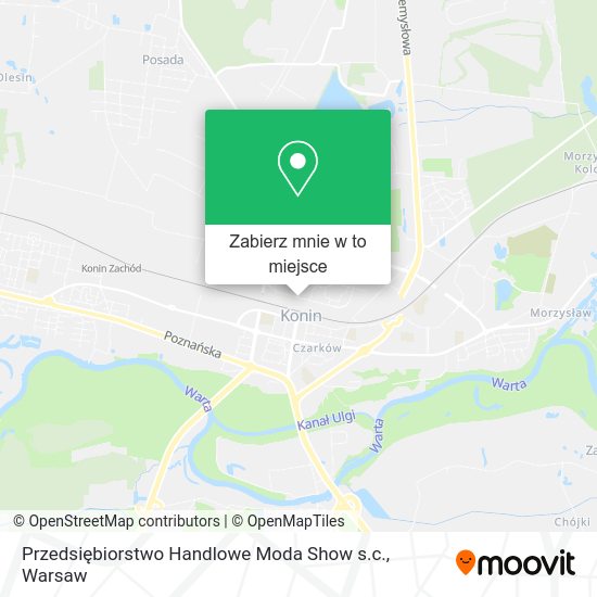 Mapa Przedsiębiorstwo Handlowe Moda Show s.c.