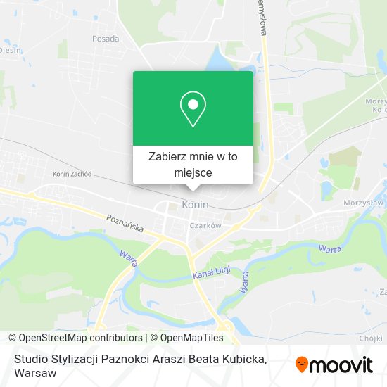 Mapa Studio Stylizacji Paznokci Araszi Beata Kubicka