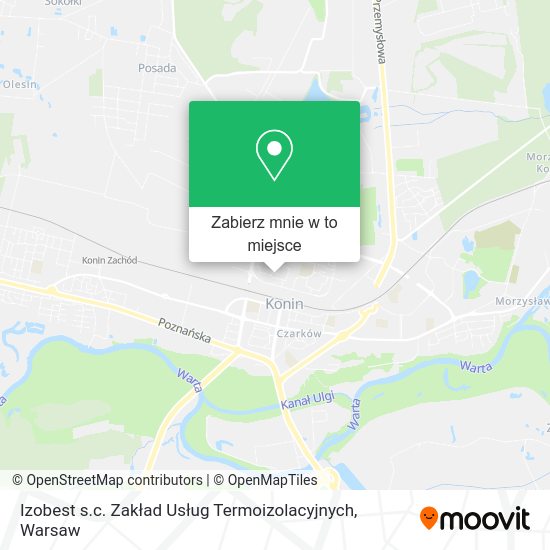 Mapa Izobest s.c. Zakład Usług Termoizolacyjnych