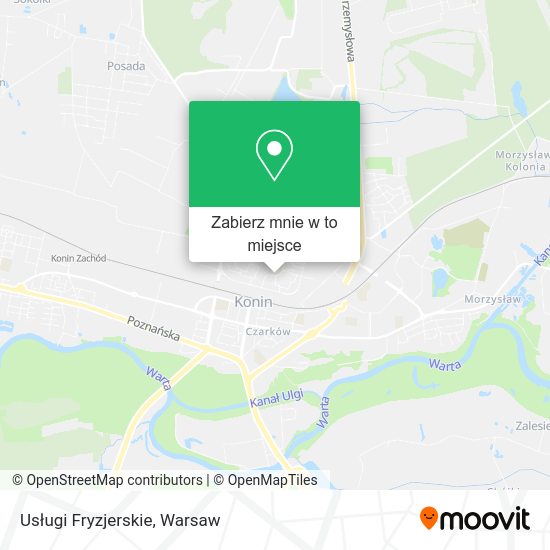 Mapa Usługi Fryzjerskie