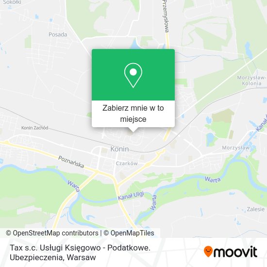 Mapa Tax s.c. Usługi Księgowo - Podatkowe. Ubezpieczenia