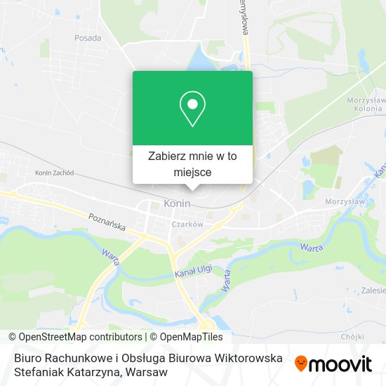 Mapa Biuro Rachunkowe i Obsługa Biurowa Wiktorowska Stefaniak Katarzyna