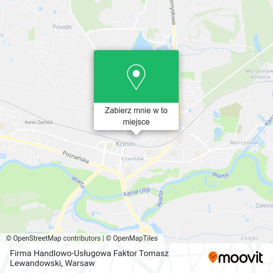 Mapa Firma Handlowo-Usługowa Faktor Tomasz Lewandowski