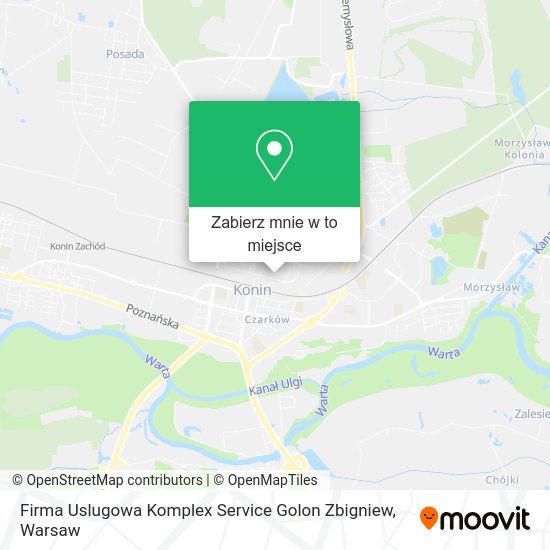 Mapa Firma Uslugowa Komplex Service Golon Zbigniew